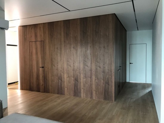 Шпонированный стеновые панели