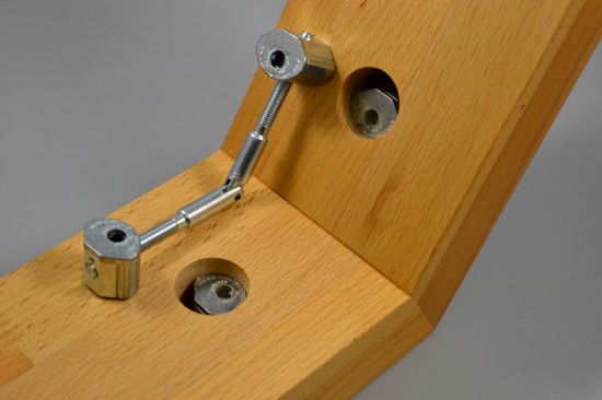 Угловая мебельная стяжка для перил и барных стоек ZipBolt 11.600