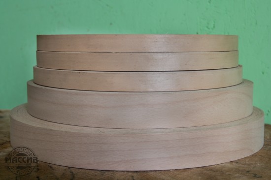 Кромка 23 мм шпон  ясеня (с клеем)