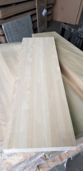 Щит мебельный из Березы цельноламельный 40*600*1400 АА